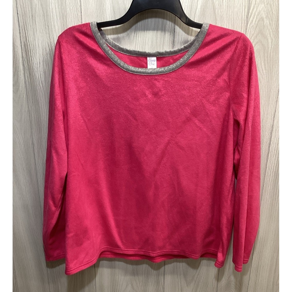 SLEEP CHIC Women's (Size XXL) Long Sleeve Round Neck Sleep Shirt